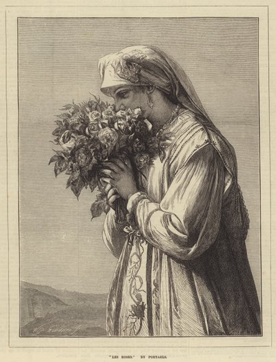 Les Roses - Jean Francois Portaels